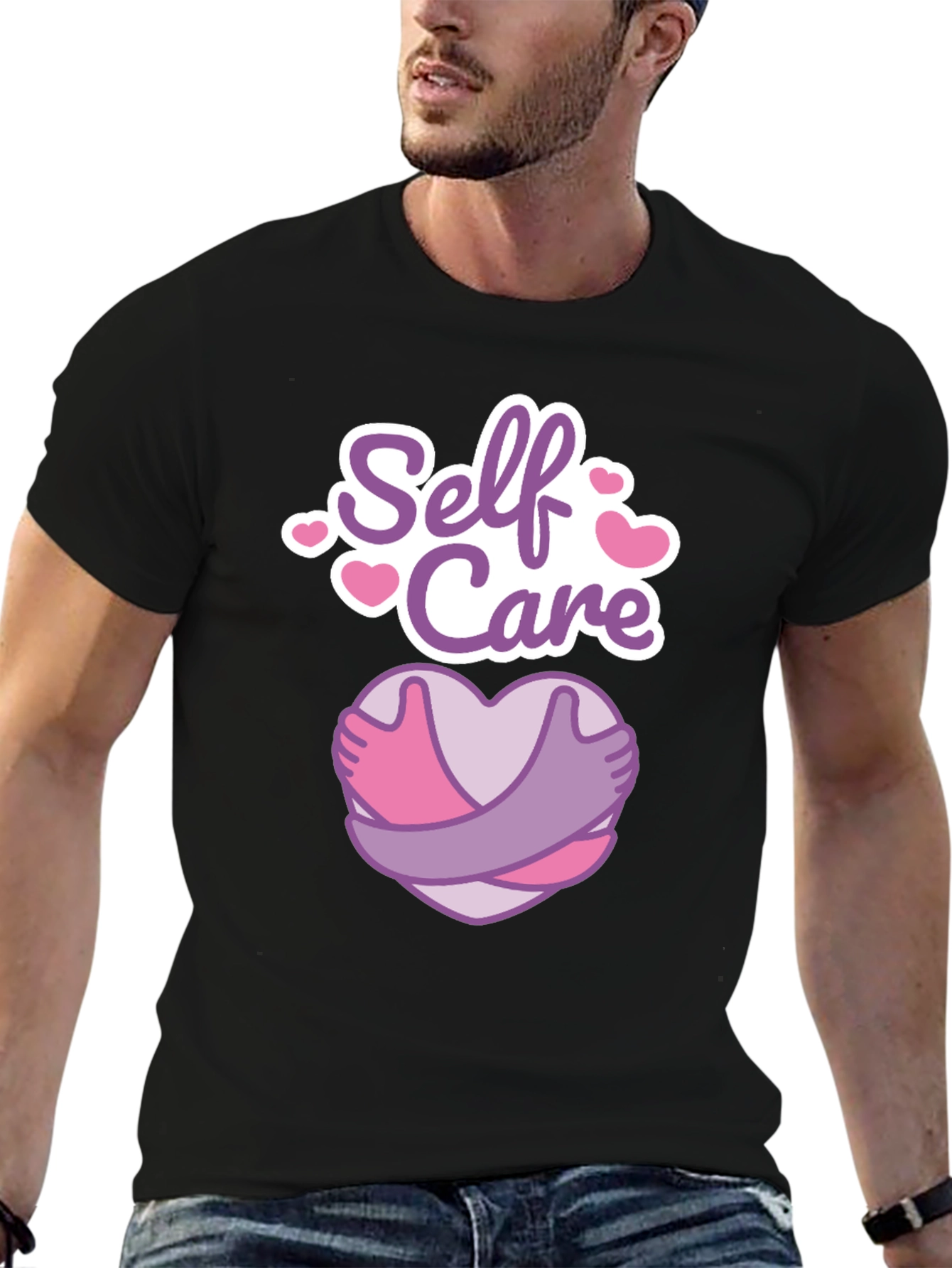 Self Care Heart Hug Graphic Tee