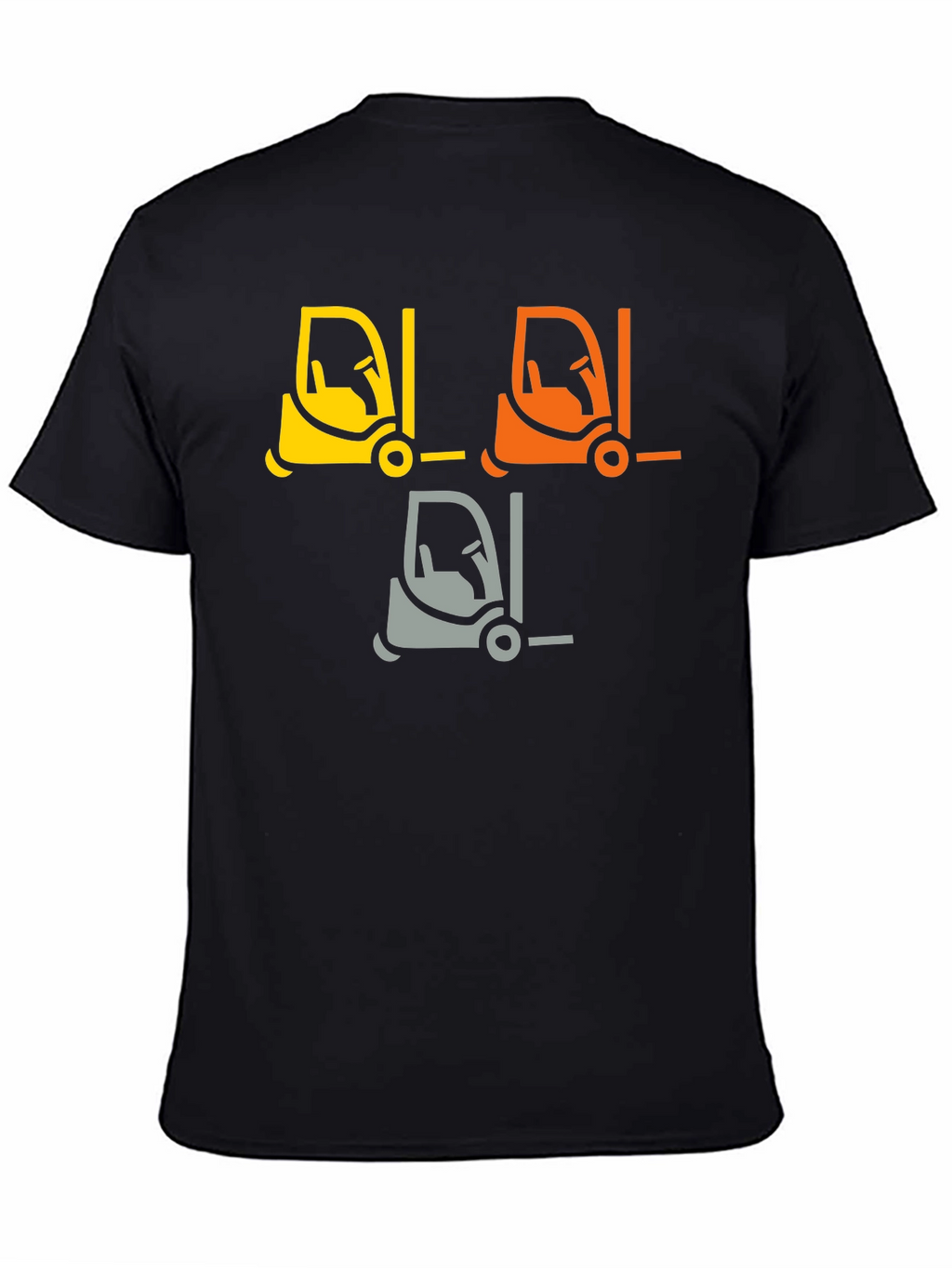 Forklift Graphic Tee - Black Cotton T-Shirt
