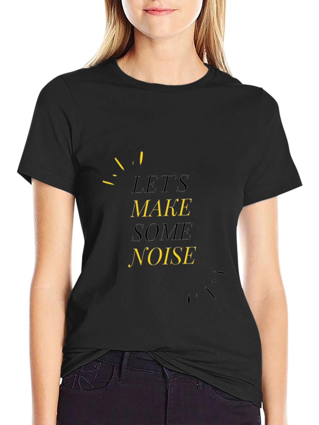 Lets Make Some Noise Black Tee