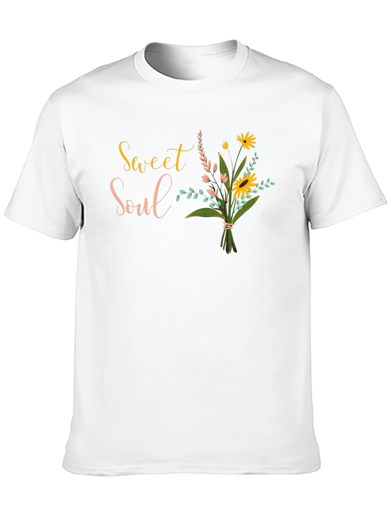 Sweet Soul Floral Graphic Black T-Shirt