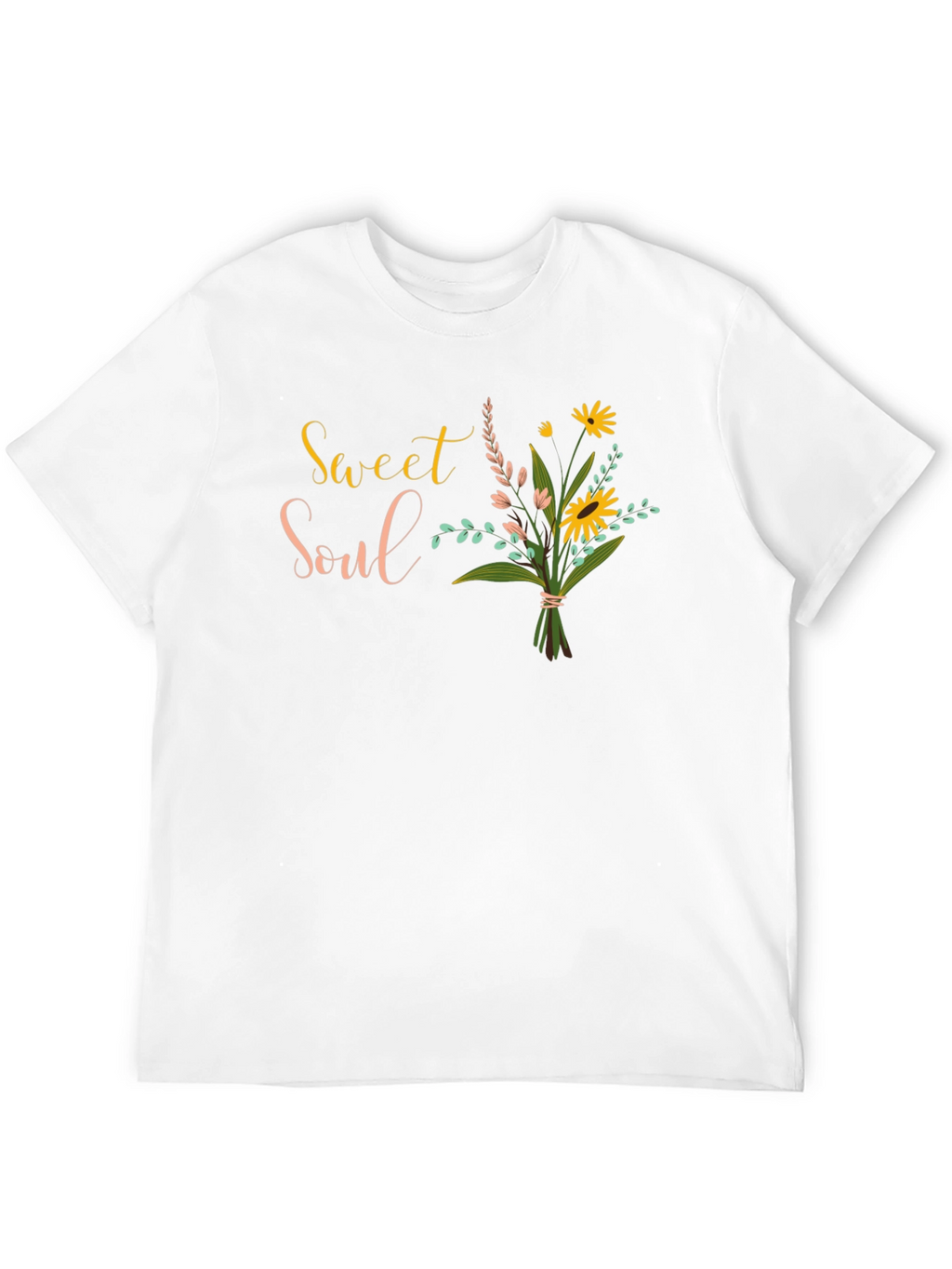 Sweet Soul Floral Graphic Black T-Shirt