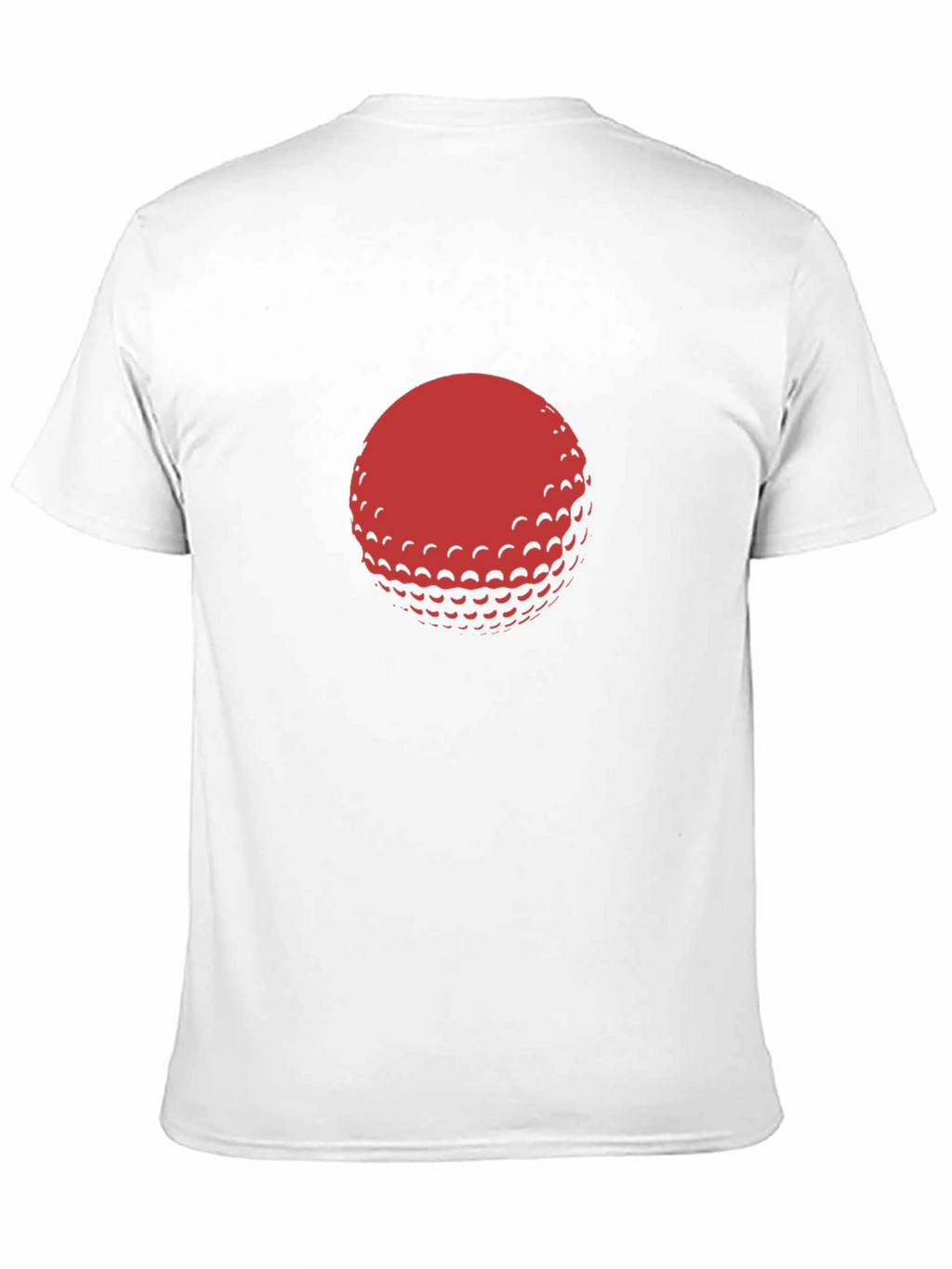 Red Golf Ball Graphic Black T-Shirt