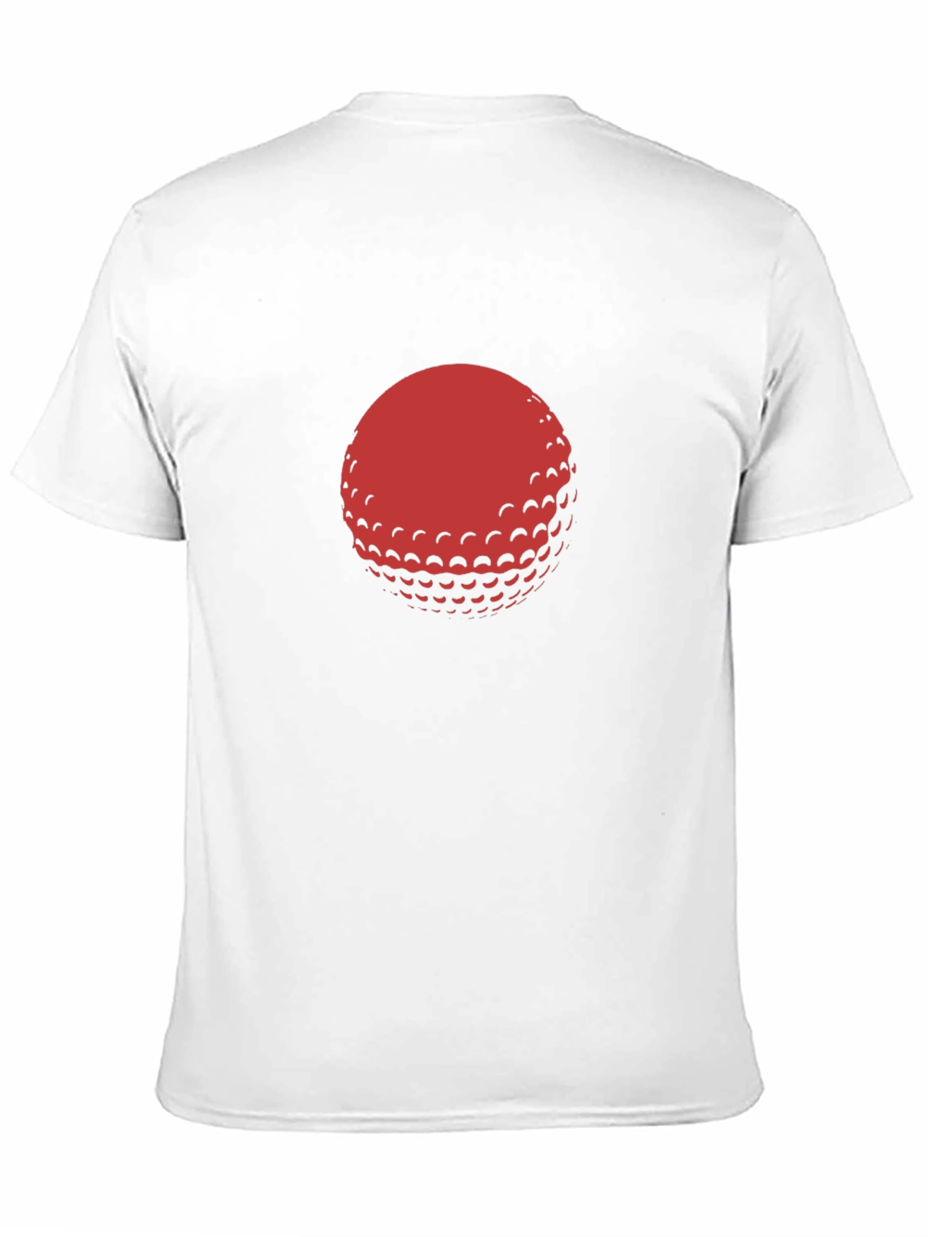 Red Golf Ball Graphic Black T-Shirt