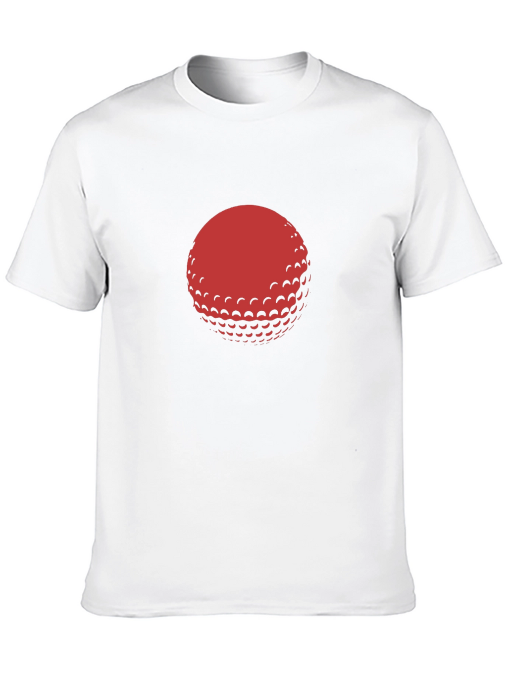 Red Golf Ball Graphic Black T-Shirt