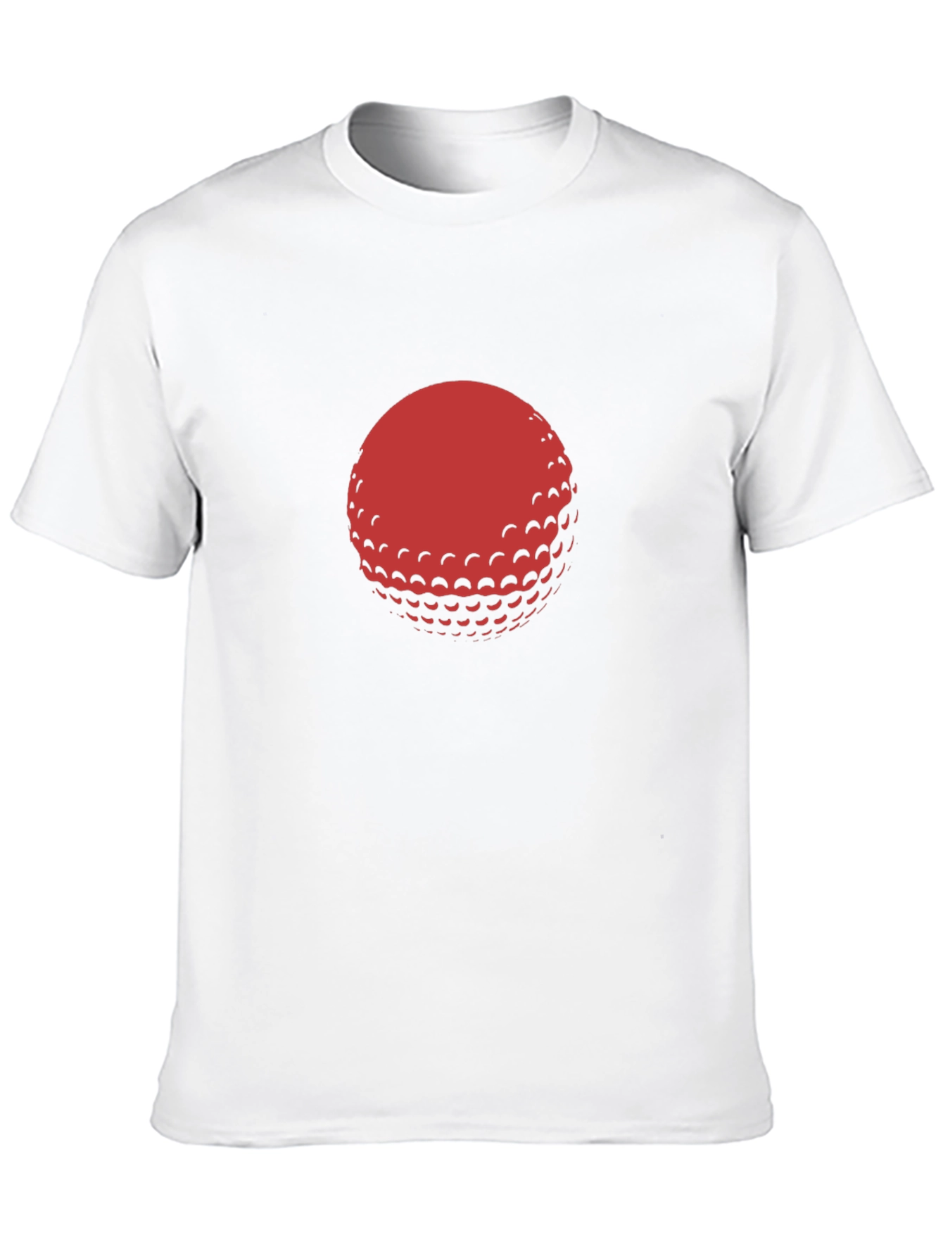 Red Golf Ball Graphic Black T-Shirt