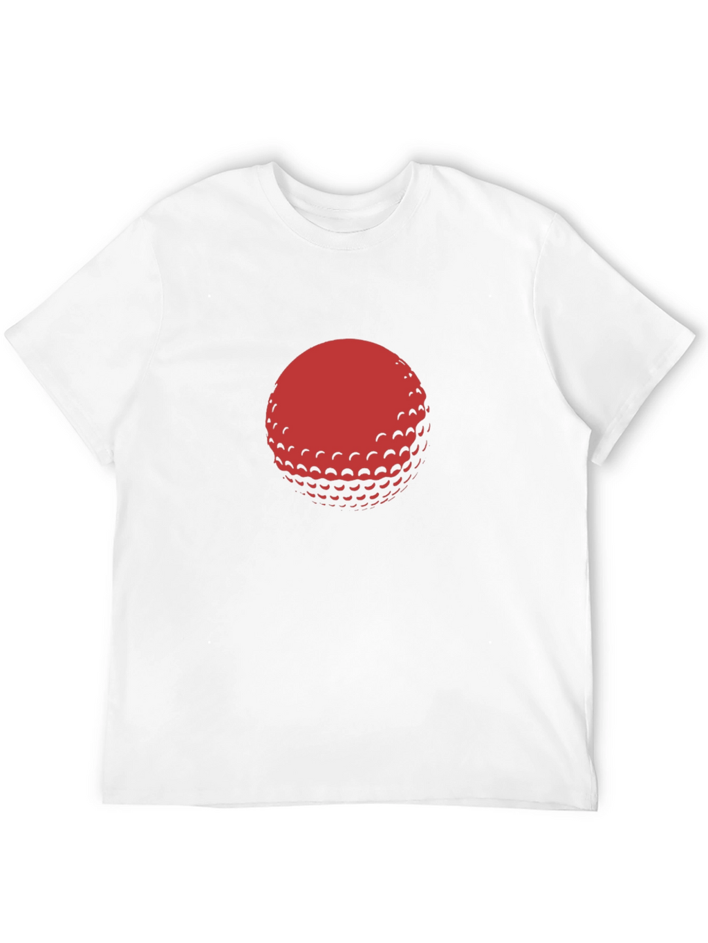 Red Golf Ball Graphic Black T-Shirt