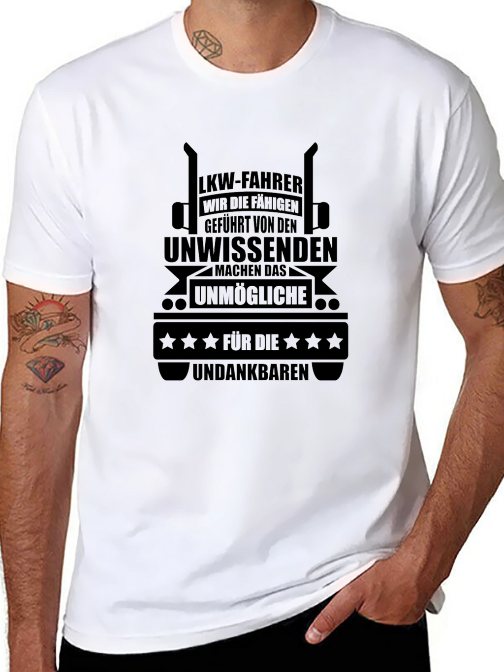 LKW-Fahrer Trucker T-Shirt - German Truck Driver Tee