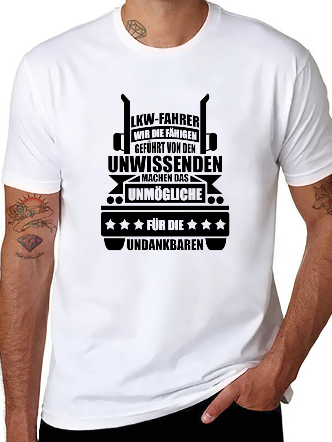 LKW-Fahrer Trucker T-Shirt - German Truck Driver Tee
