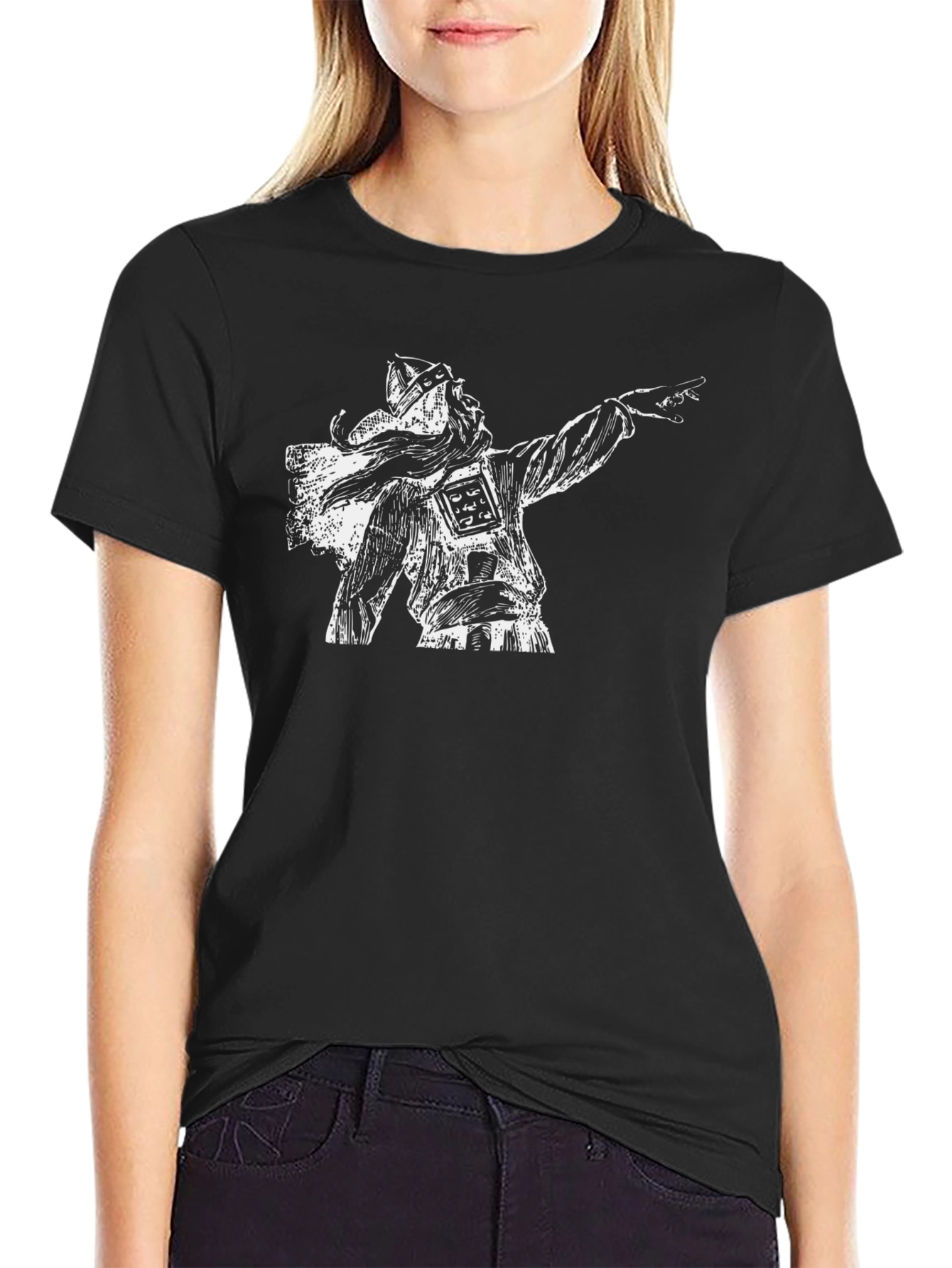 Viking Warrior Graphic Tee - Black Cotton T-Shirt