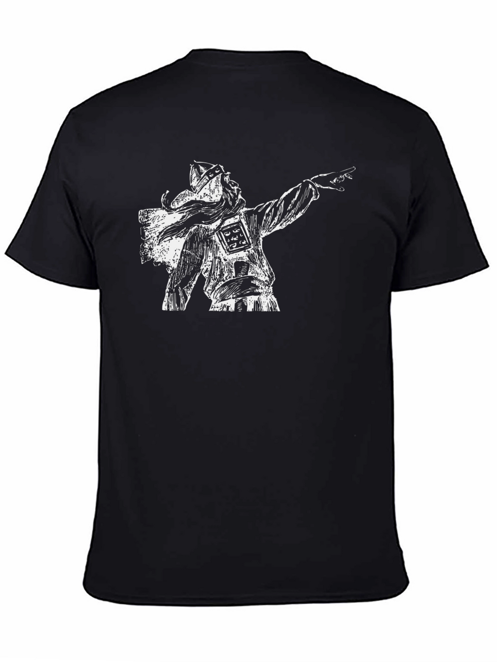 Viking Warrior Graphic Tee - Black Cotton T-Shirt