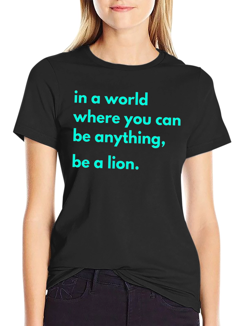 Be A Lion Black T-Shirt