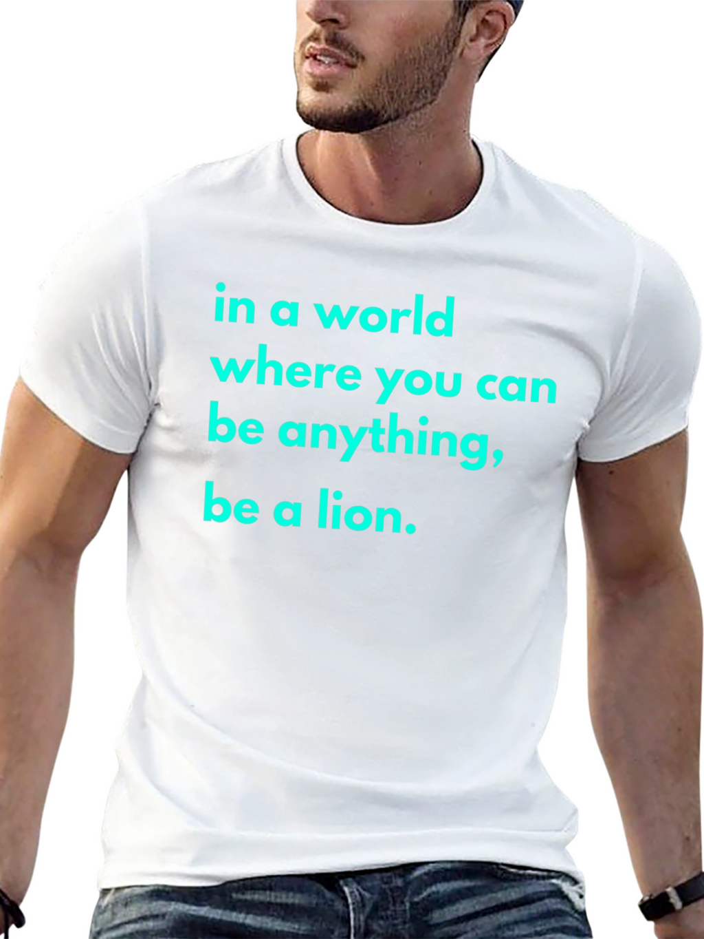 Be A Lion Black T-Shirt