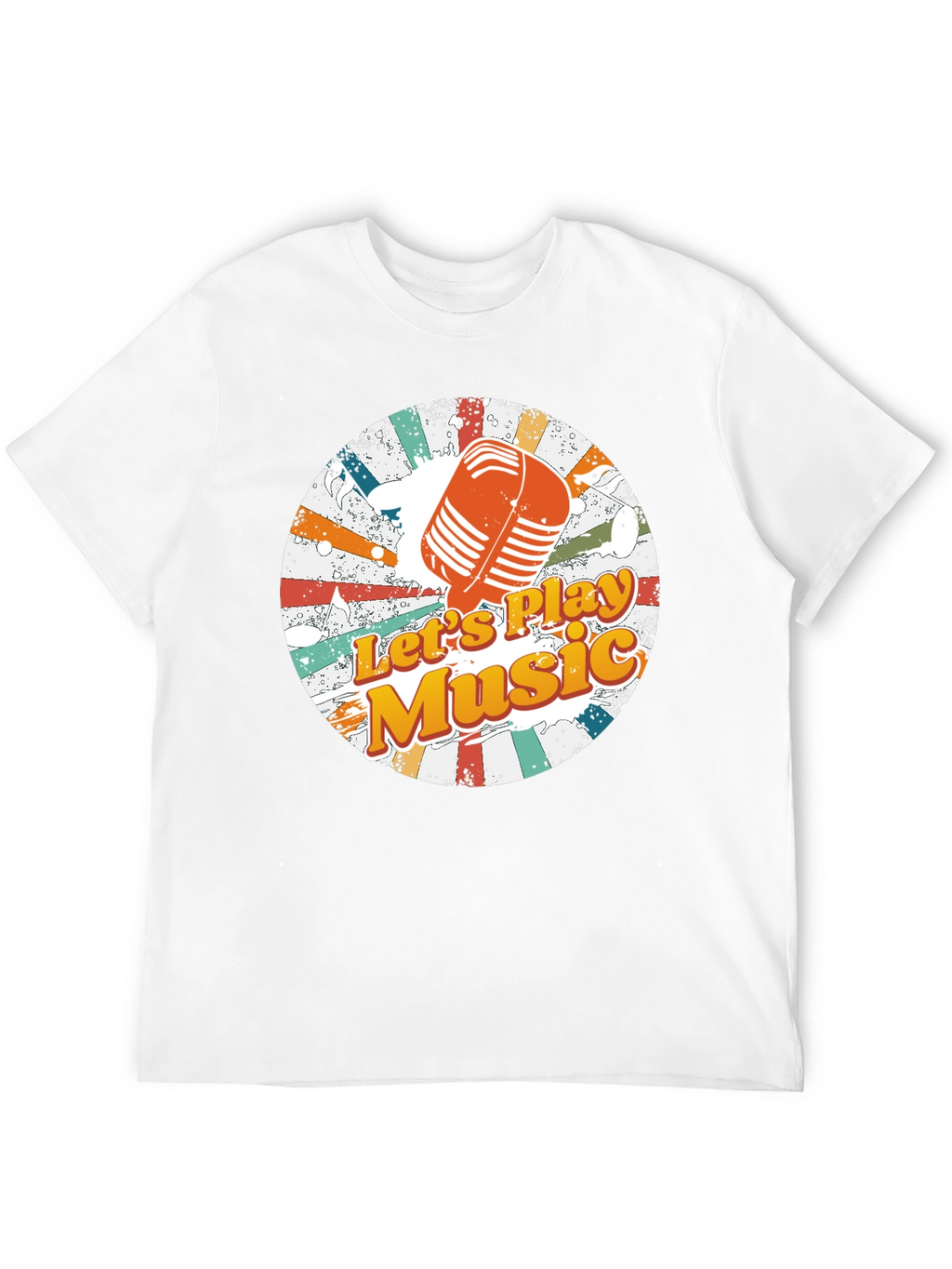 Retro Music T-Shirt: Lets Play Music Tee