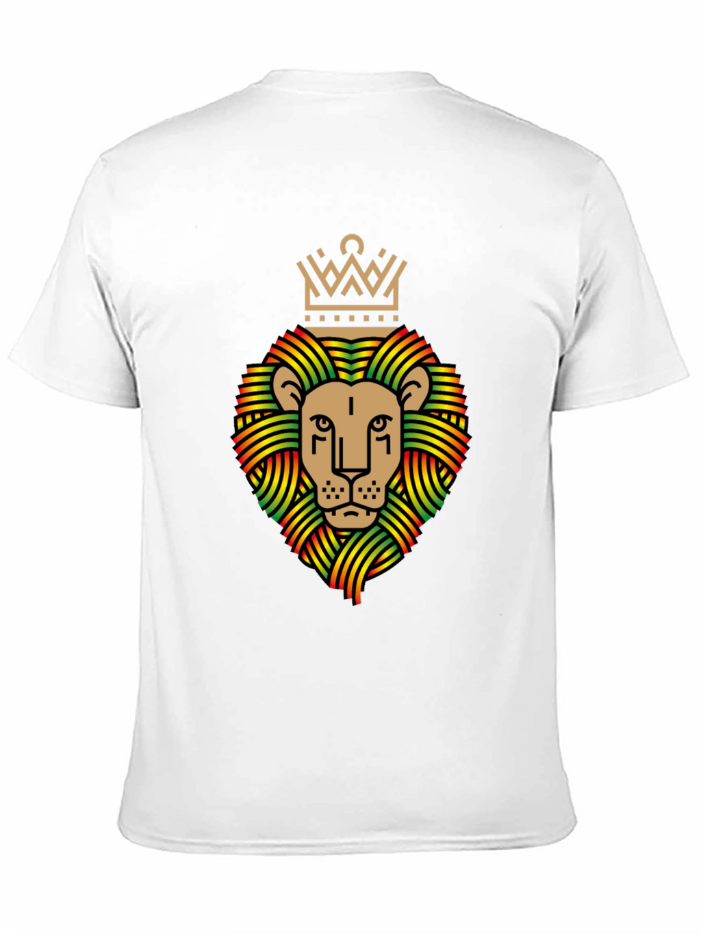 Rasta Lion Crown Graphic T-Shirt