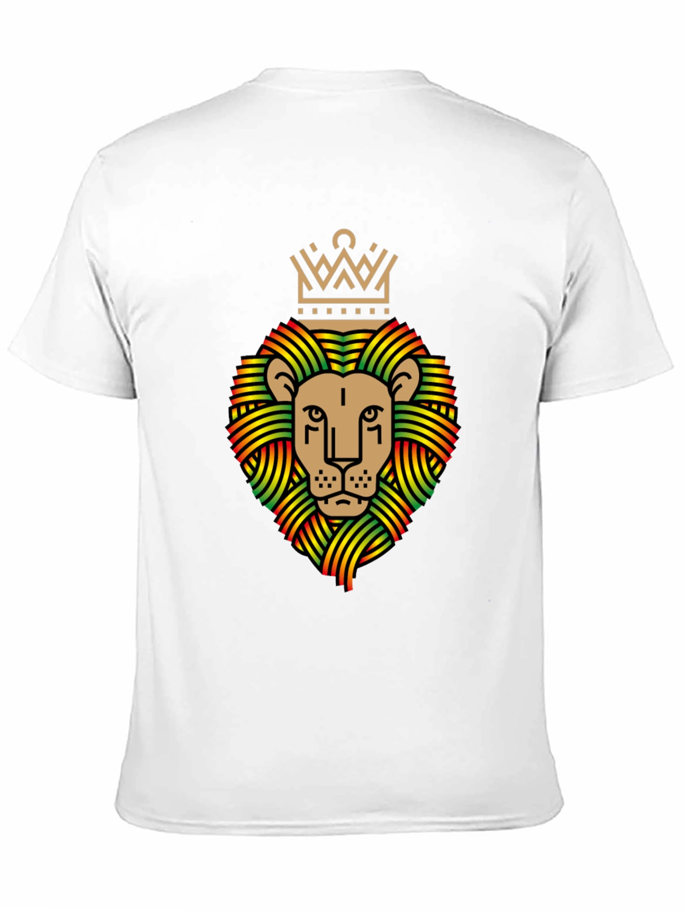Rasta Lion Crown Graphic T-Shirt