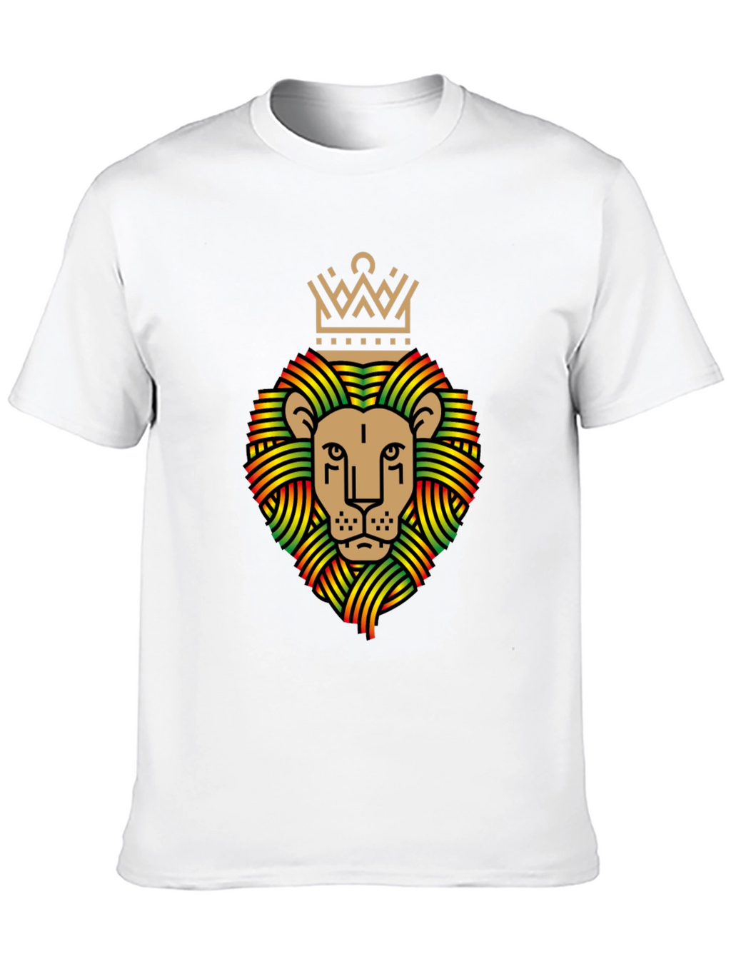 Rasta Lion Crown Graphic T-Shirt
