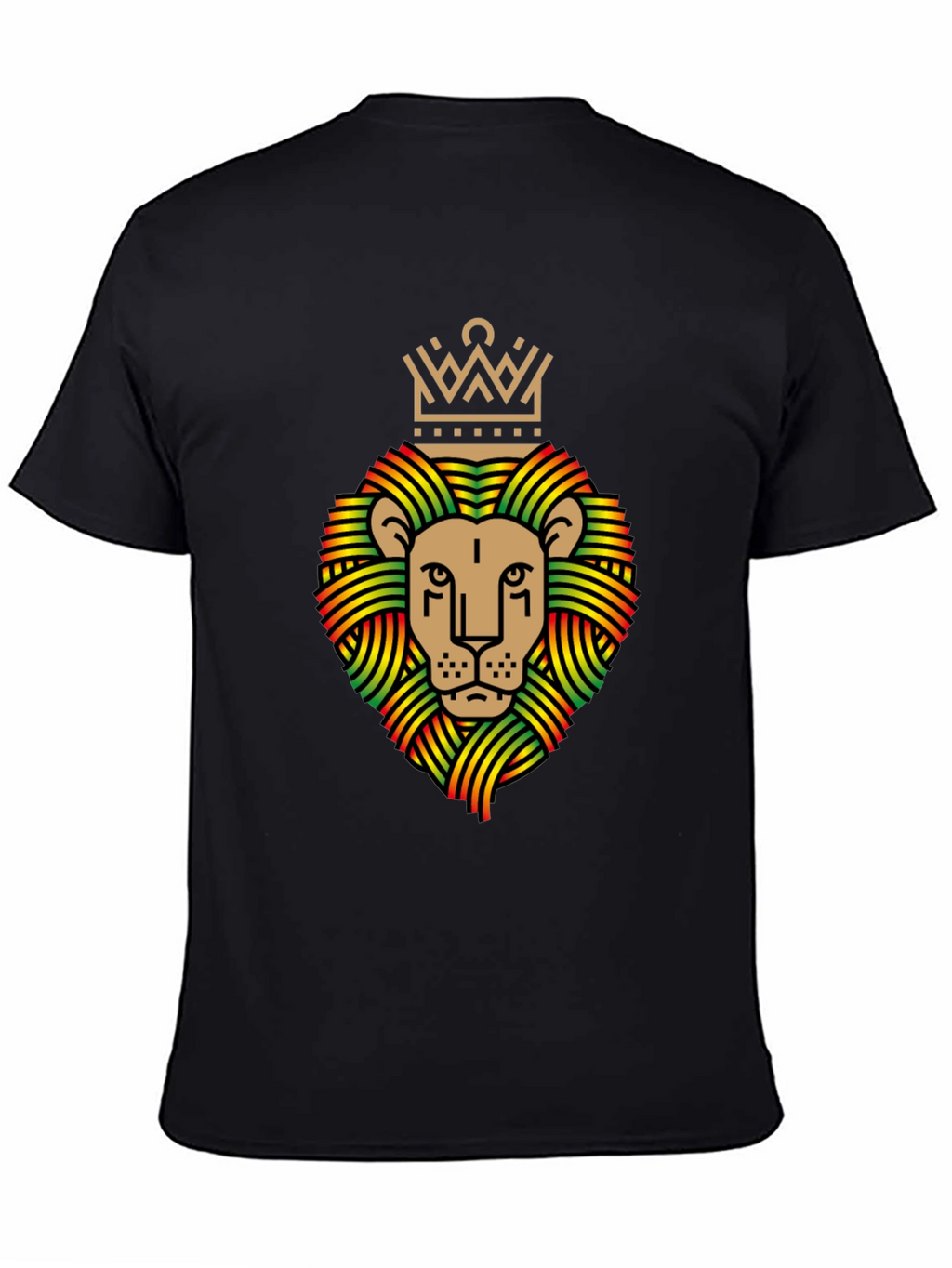 Rasta Lion Crown Graphic T-Shirt