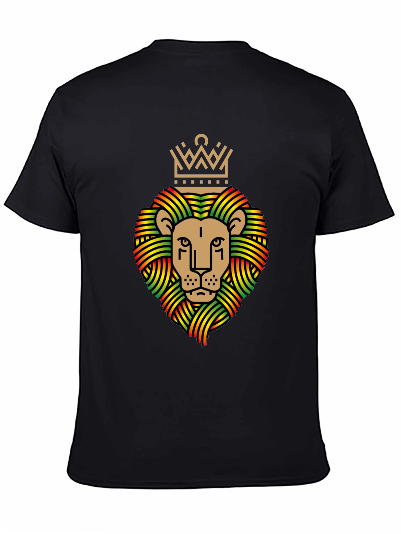 Rasta Lion Crown Graphic T-Shirt