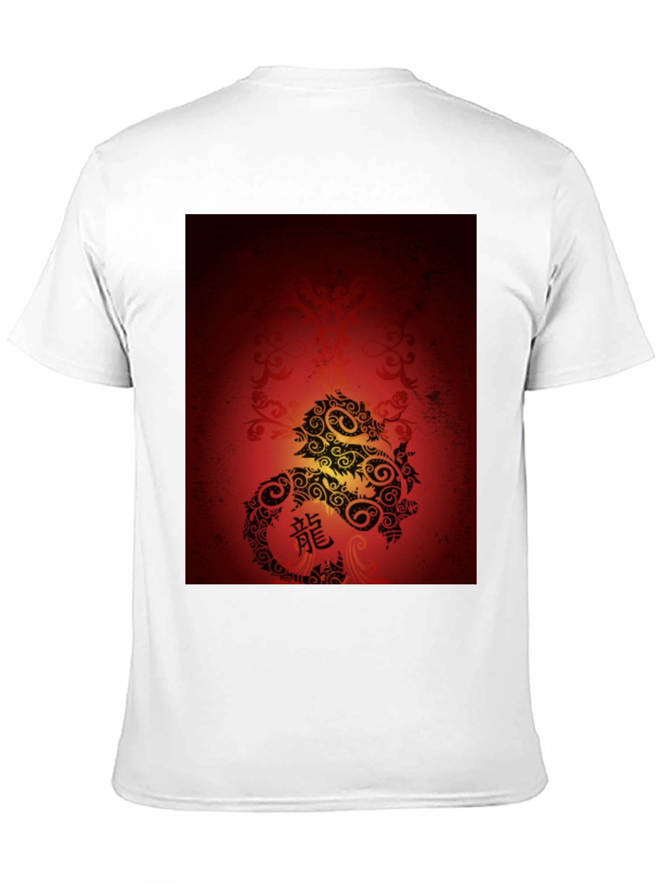 Dragon Graphic Tee - Black Cotton Blend