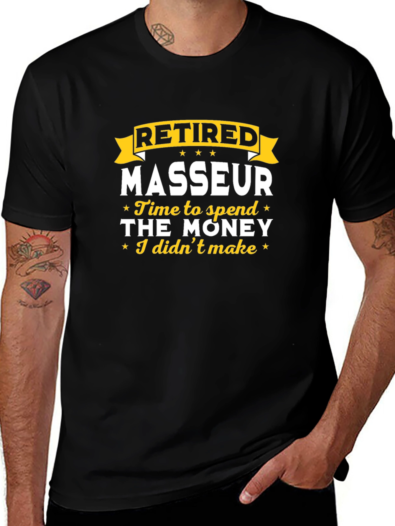 Retired Masseur T-Shirt - Time to Spend the Money!