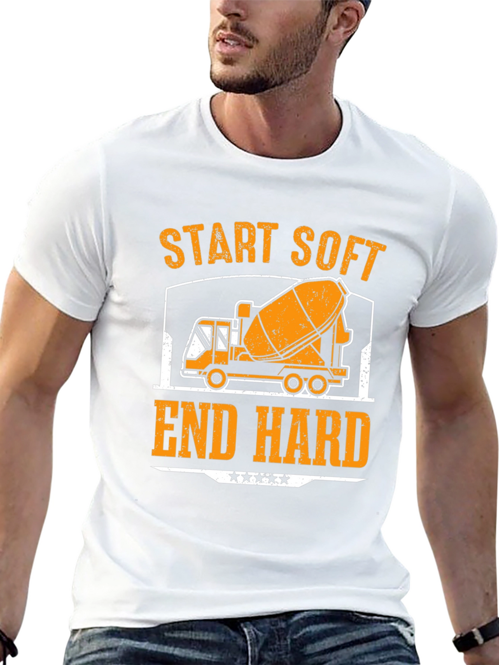 Start Soft End Hard Cement Truck T-Shirt