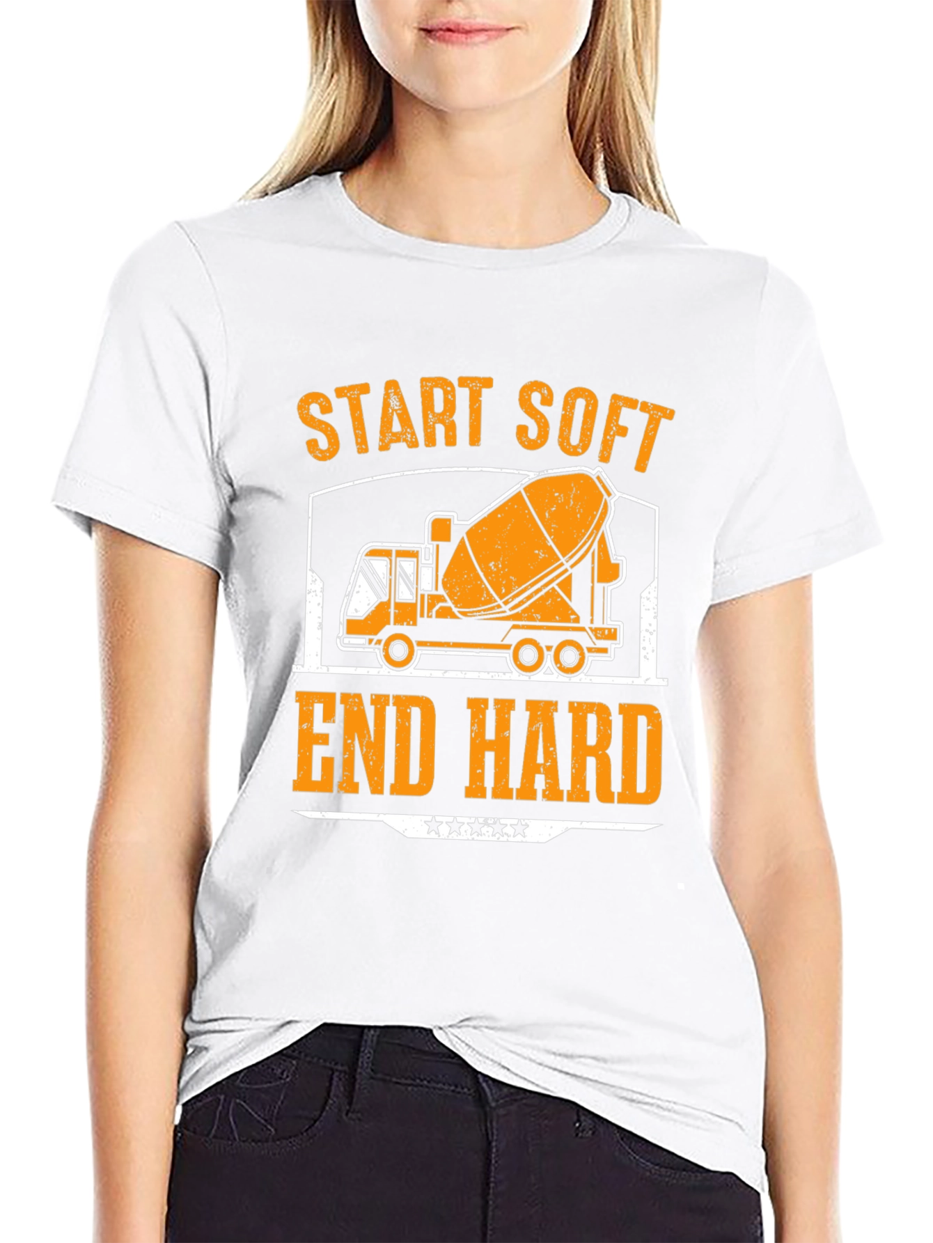 Start Soft End Hard Cement Truck T-Shirt