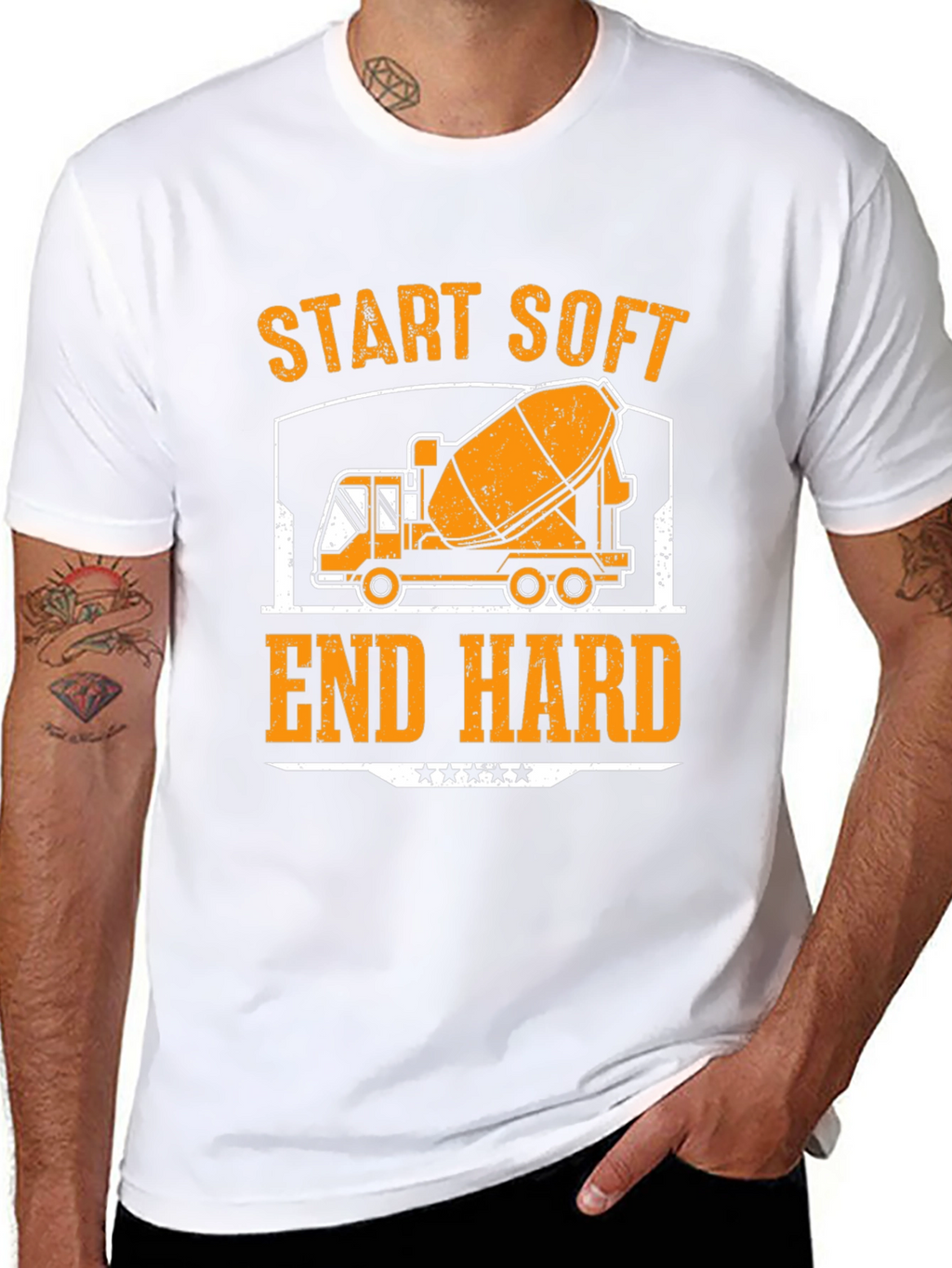 Start Soft End Hard Cement Truck T-Shirt