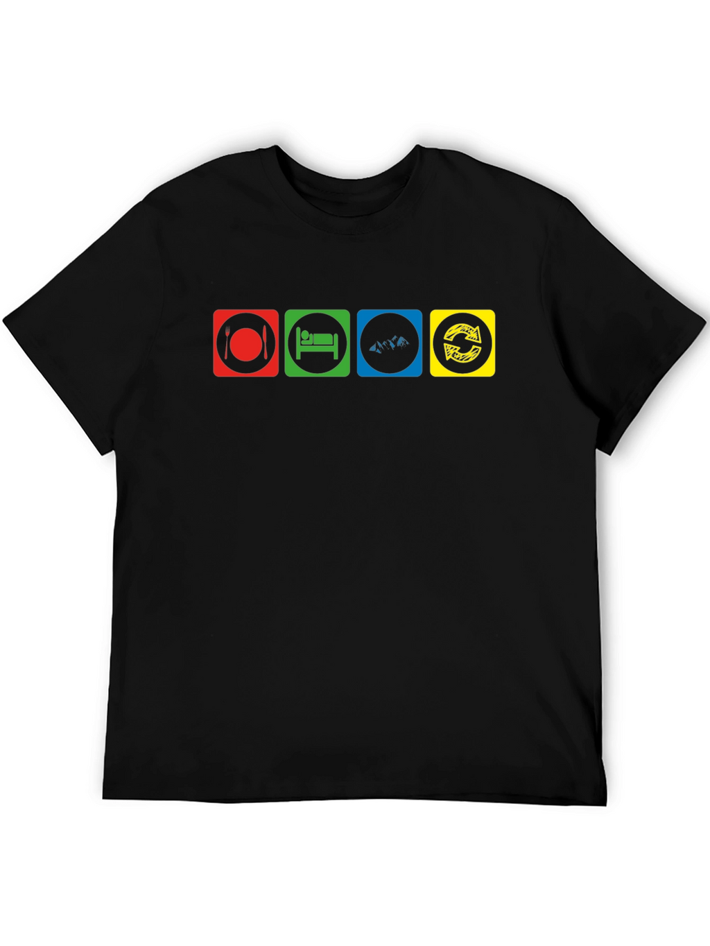 Eat Sleep Code Repeat Black T-Shirt