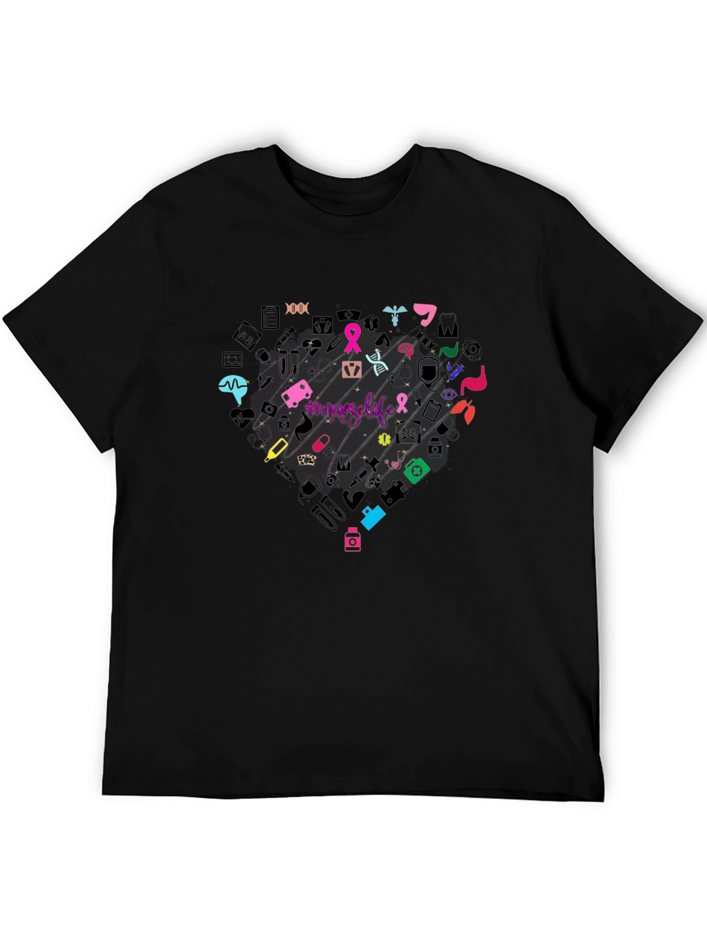 Nurse Life Heart Graphic T-Shirt Unisex