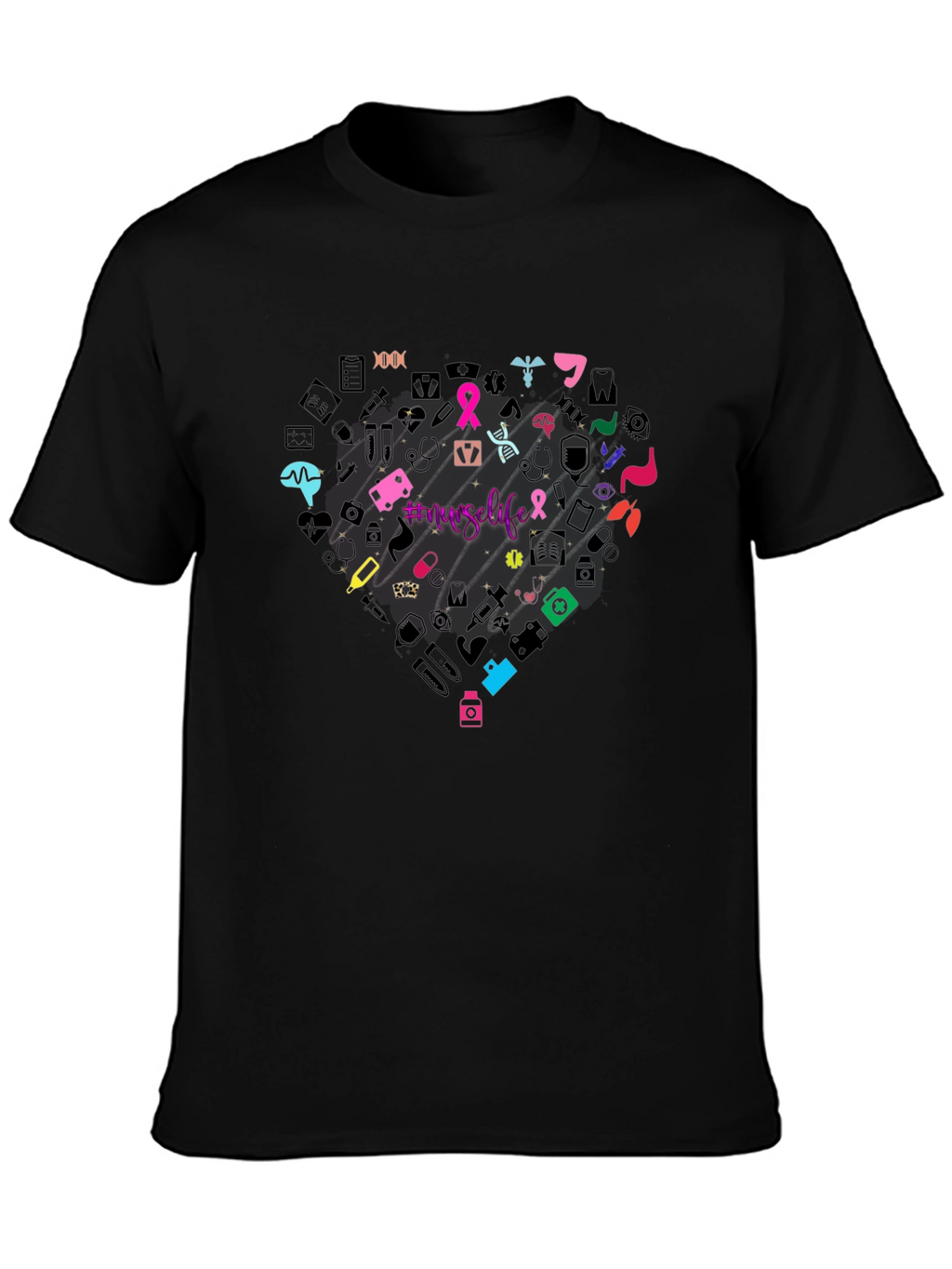 Nurse Life Heart Graphic T-Shirt Unisex