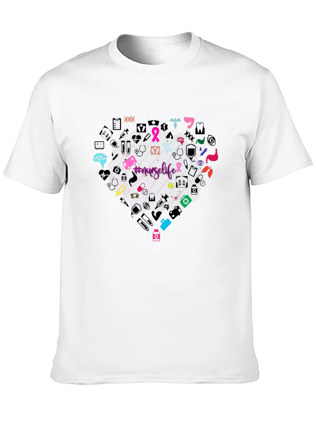 Nurse Life Heart Graphic T-Shirt Unisex
