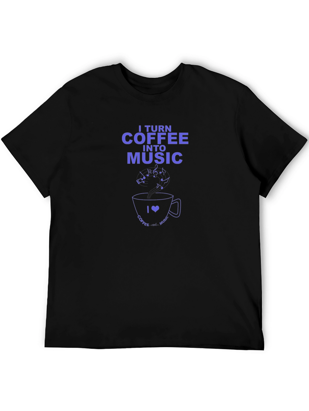 Coffee to Music Graphic T-Shirt