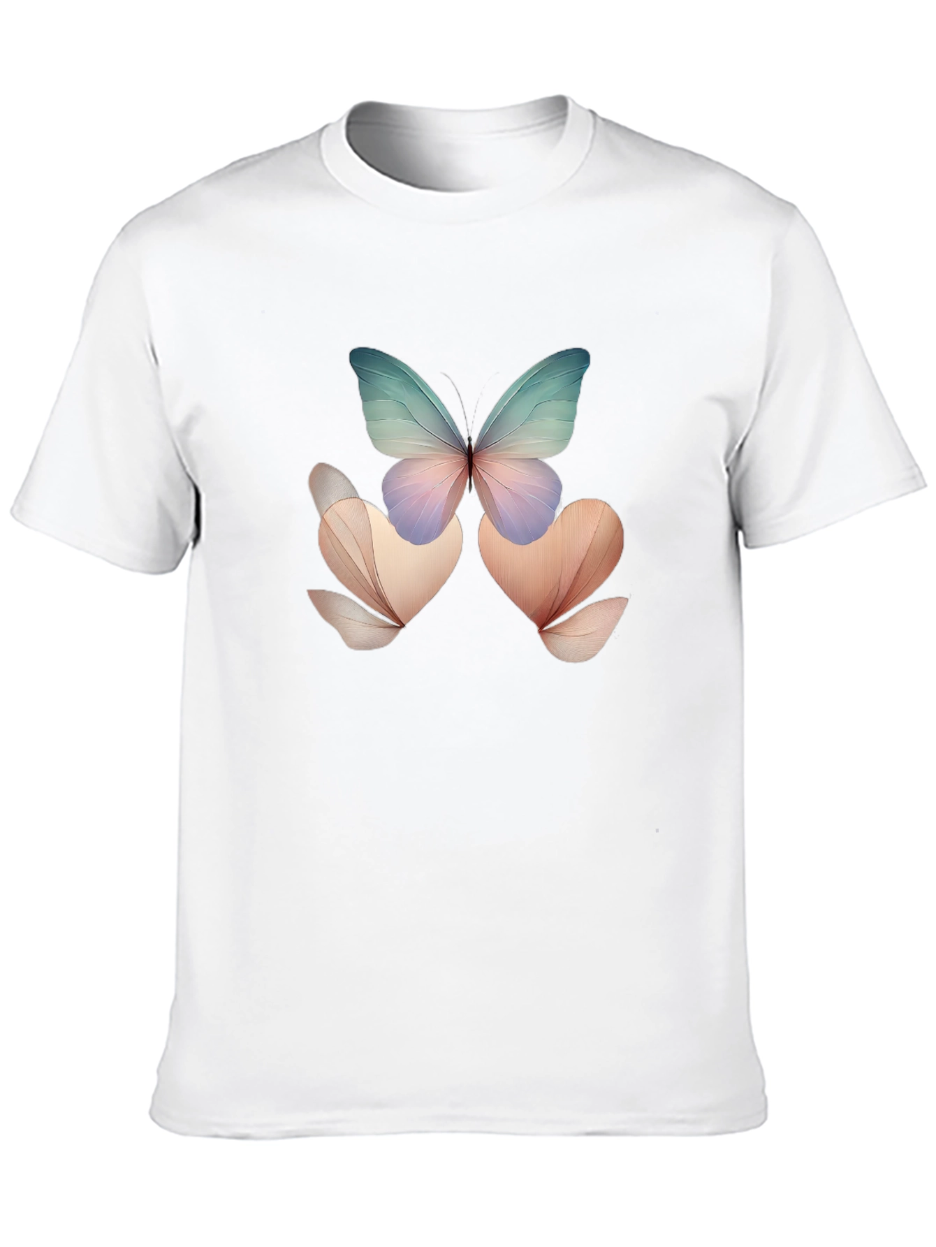 Butterfly Floral Black T-Shirt
