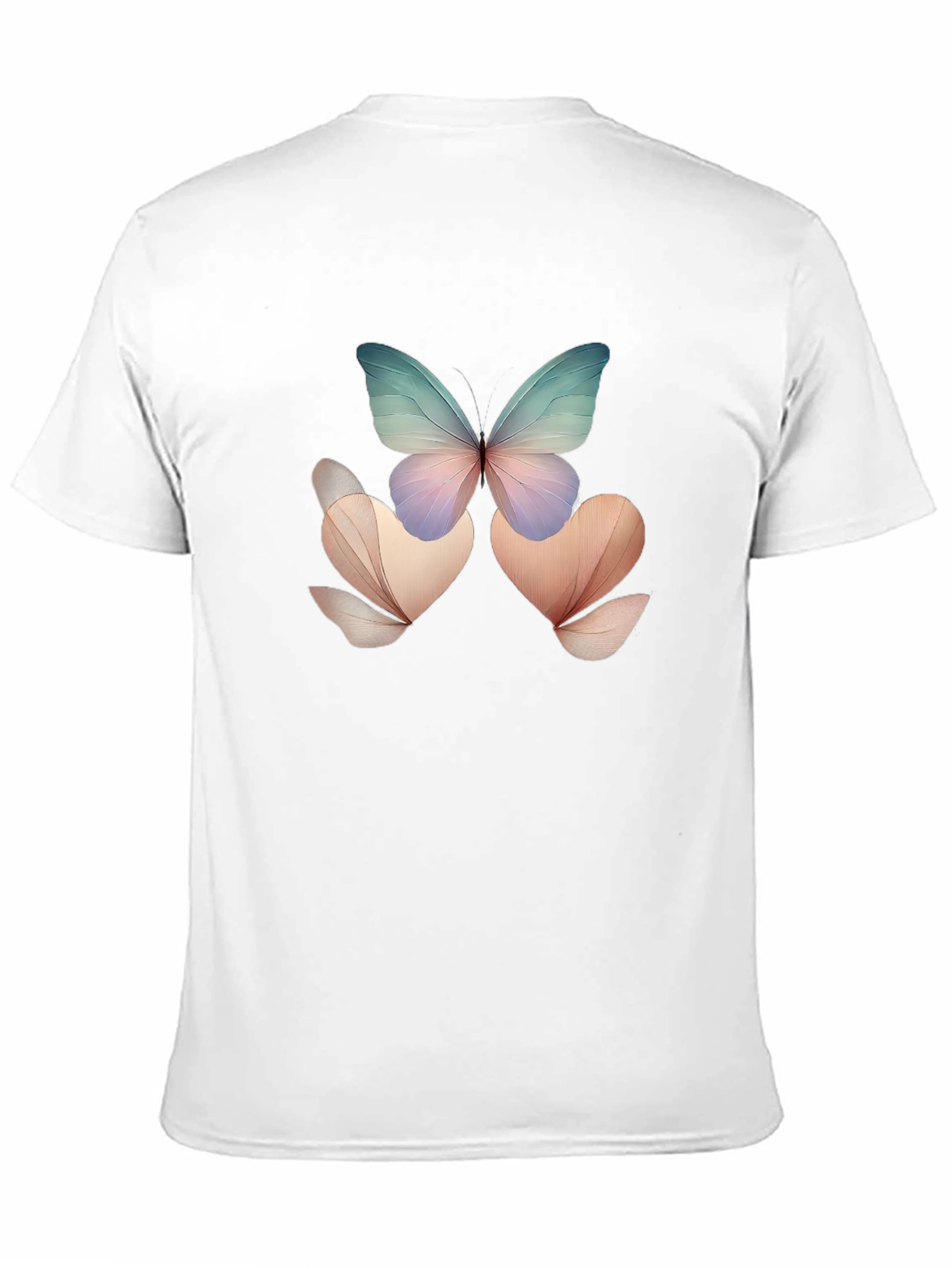 Butterfly Floral Black T-Shirt