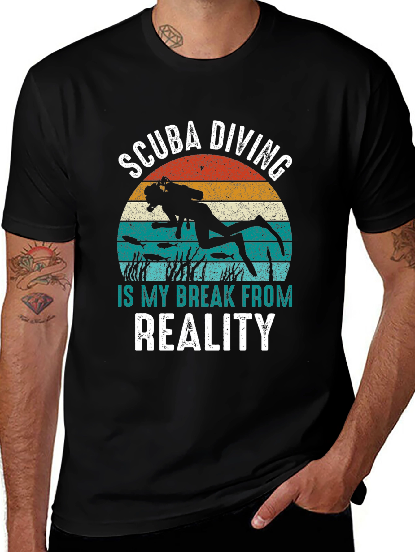 Scuba Diving Break From Reality Tee
