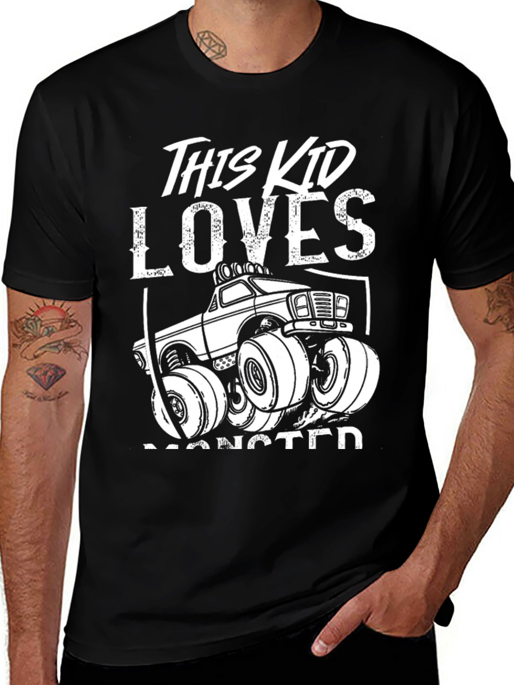 Monster Truck Kids T-Shirt