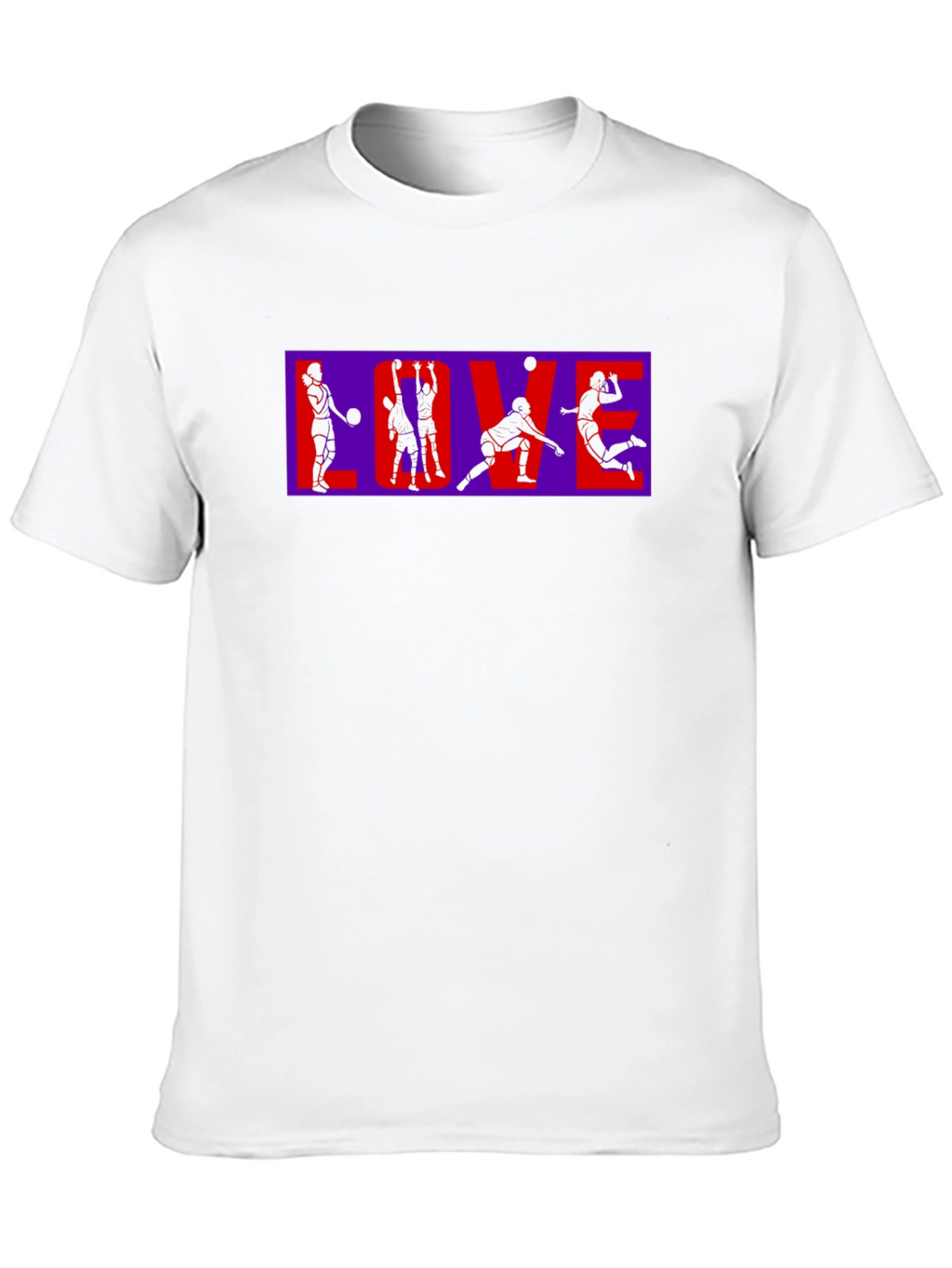 Volleyball Love Black T-Shirt