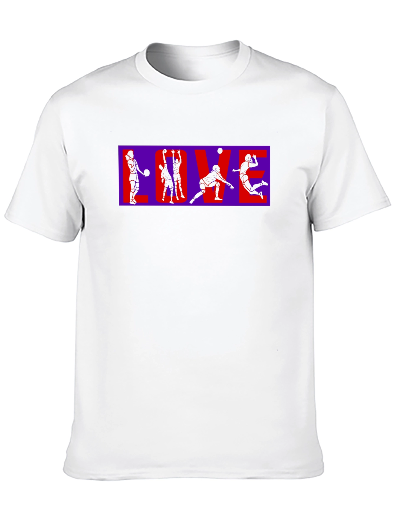 Volleyball Love Black T-Shirt