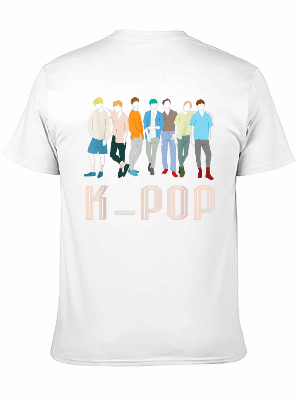 K-Pop Idol Group Graphic Black T-Shirt