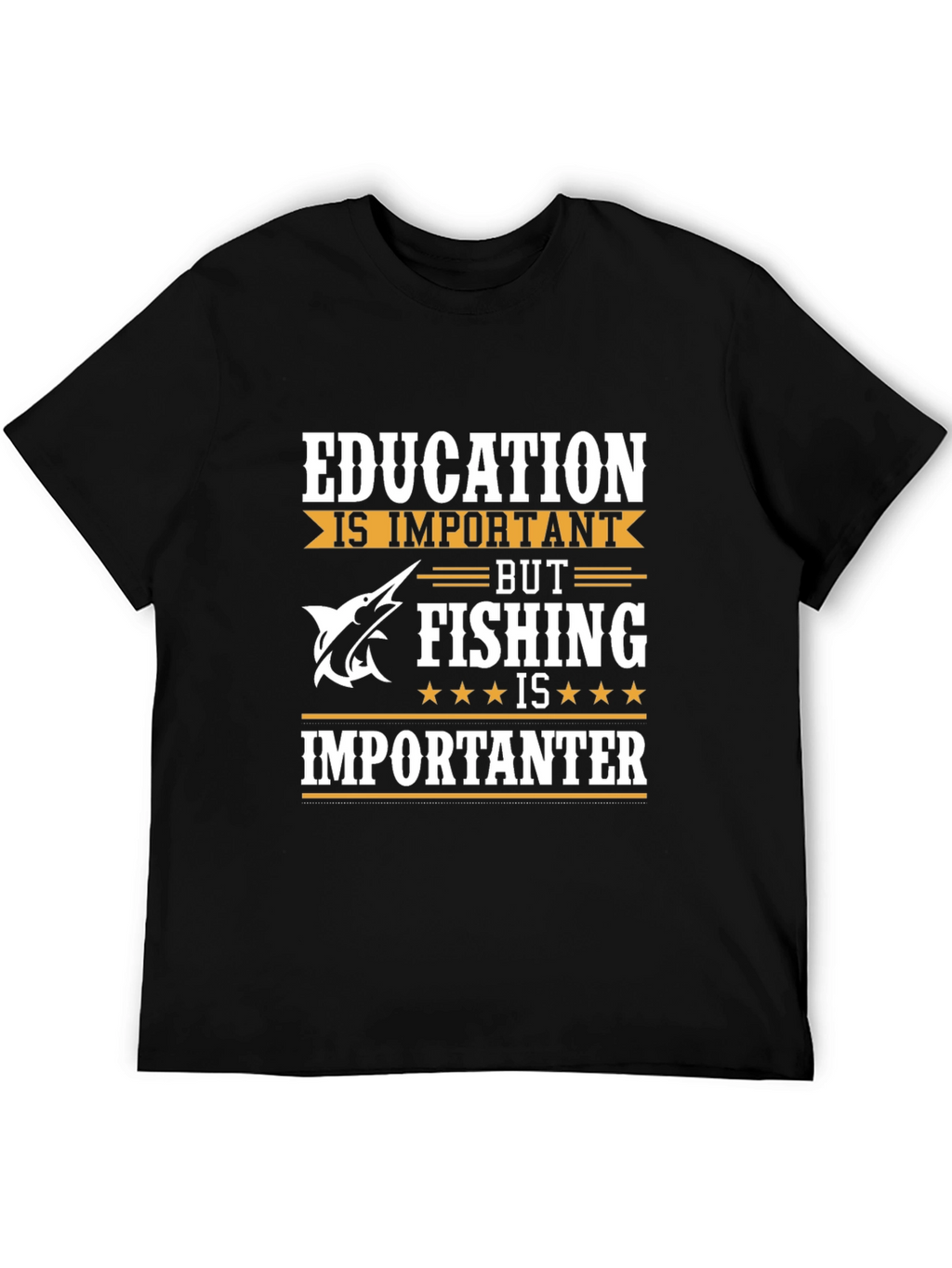 Fishing is Importanter Mens Graphic Tee