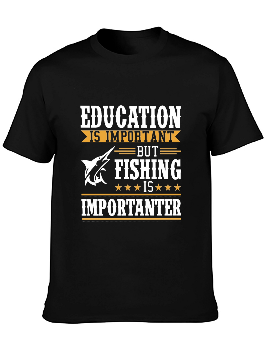 Fishing is Importanter Mens Graphic Tee