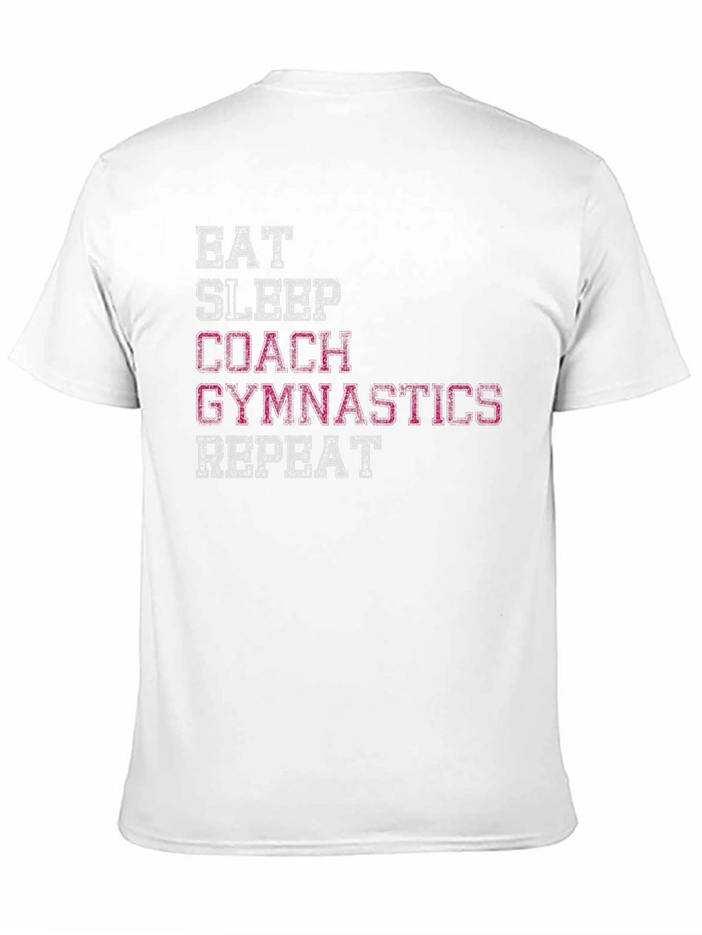 Gymnastics Coach Graphic Tee - Eat Sleep Repeat