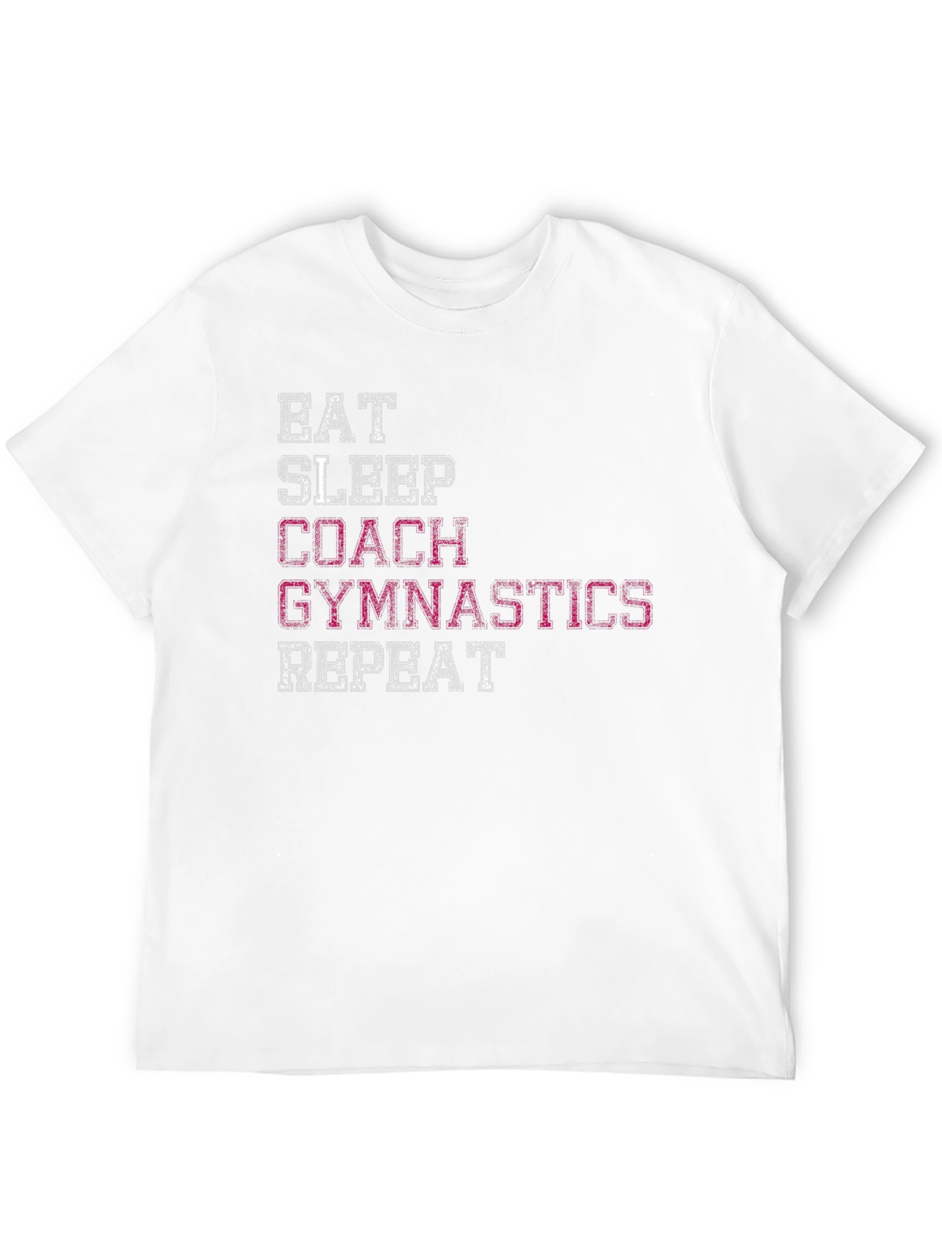 Gymnastics Coach Graphic Tee - Eat Sleep Repeat