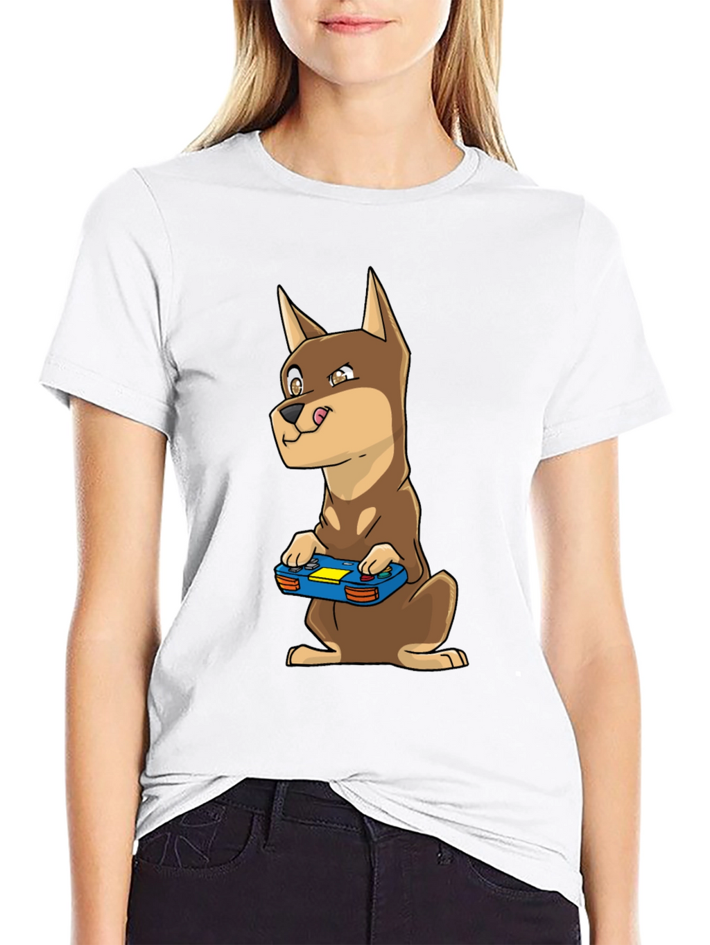 Dog Gamer T-Shirt - Funny Canine Video Game Tee