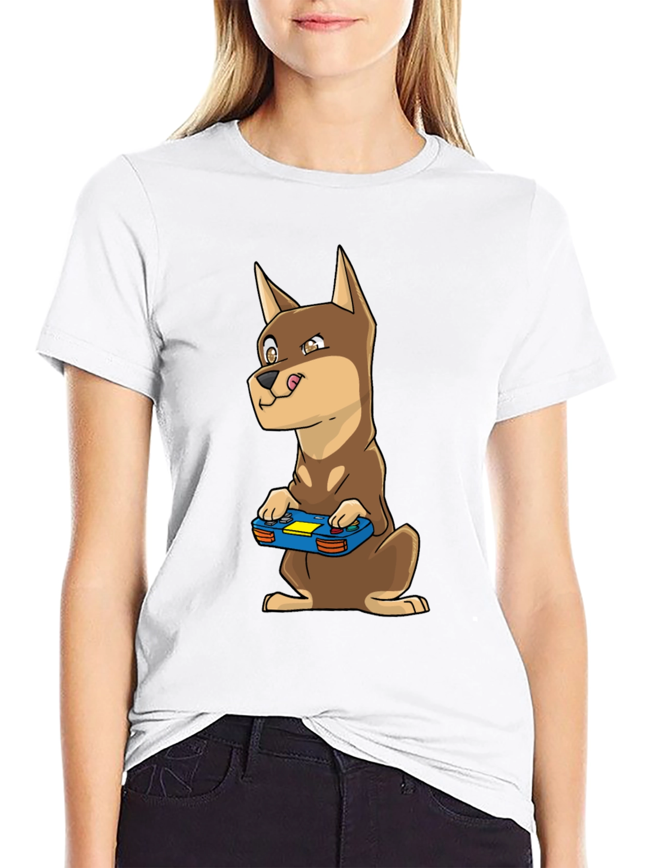Dog Gamer T-Shirt - Funny Canine Video Game Tee