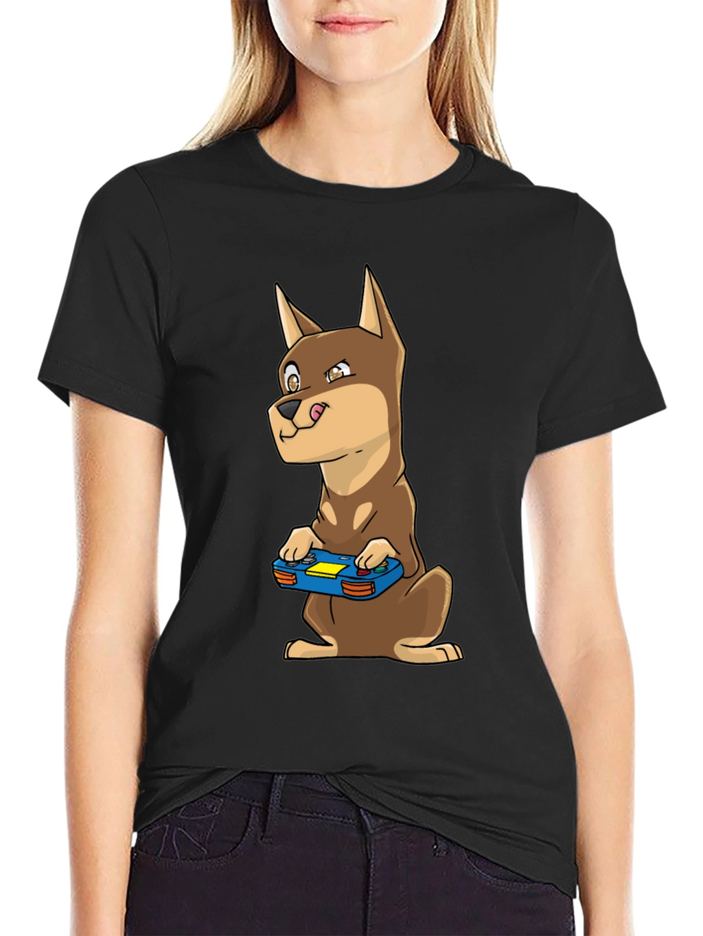 Dog Gamer T-Shirt - Funny Canine Video Game Tee