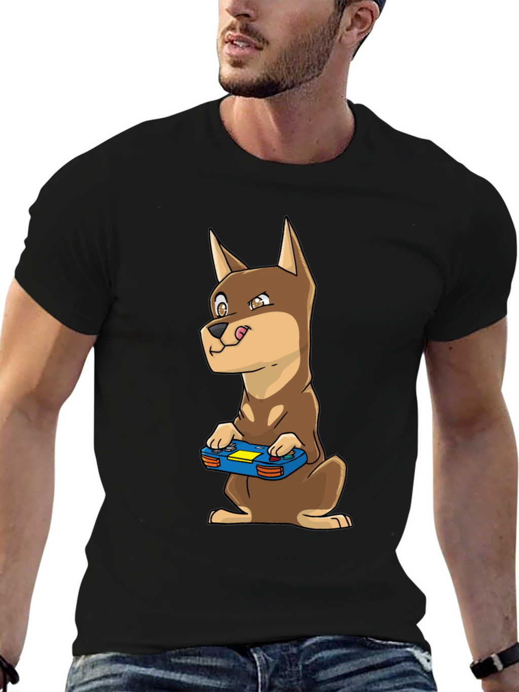 Dog Gamer T-Shirt - Funny Canine Video Game Tee