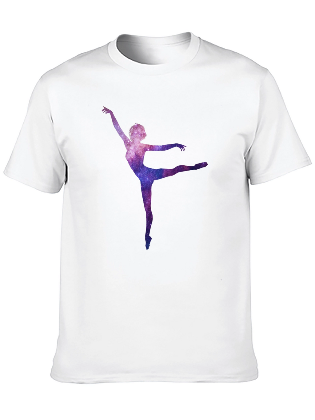 Galaxy Ballerina Black T-Shirt