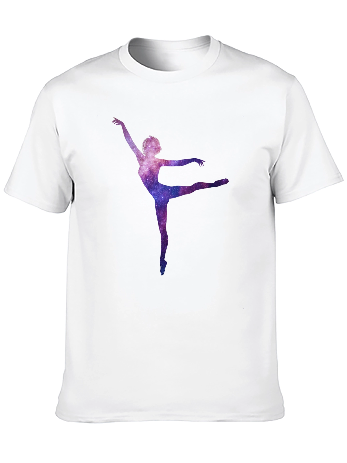 Galaxy Ballerina Black T-Shirt
