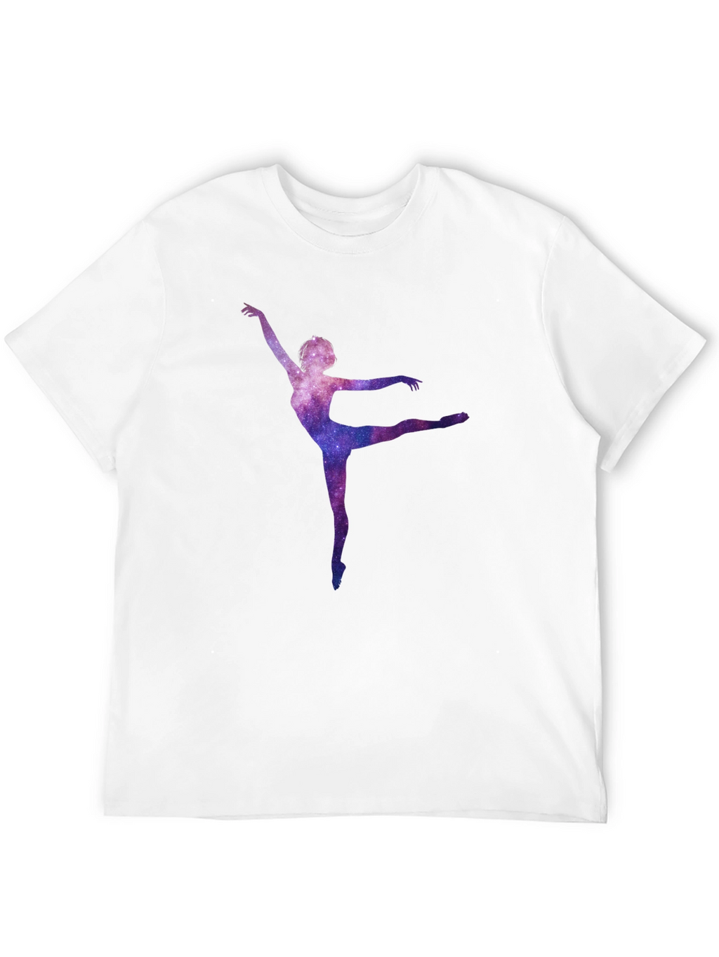 Galaxy Ballerina Black T-Shirt